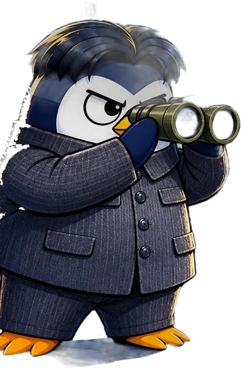 Phil with binoculars